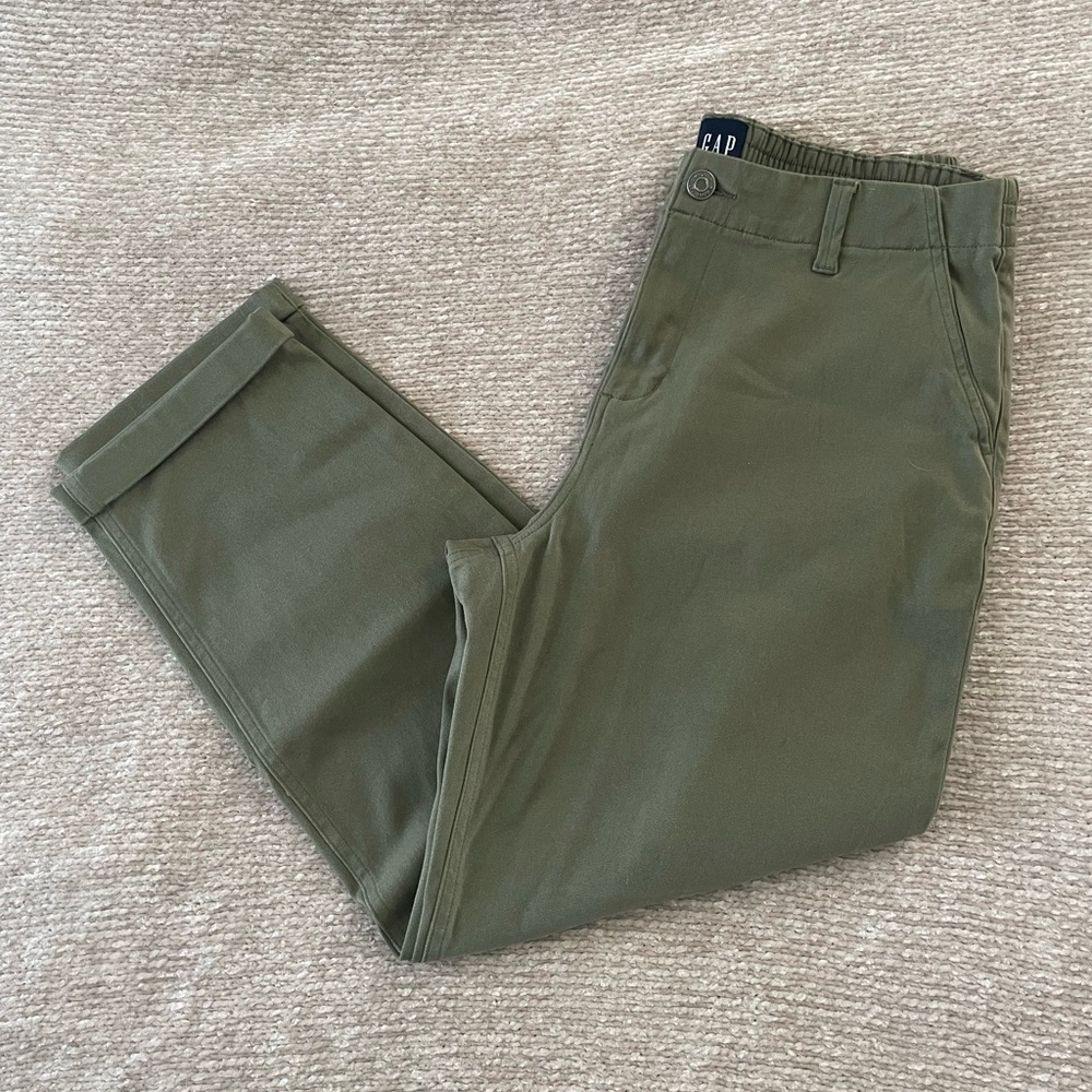 Gap Classic Twill Pants Green